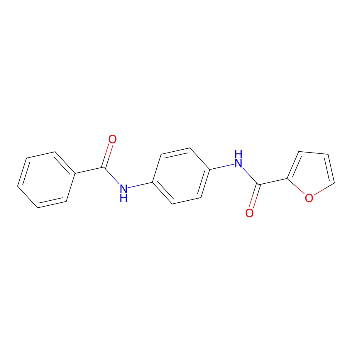 2-Furancarboxamide, N-[4-(benzoylamino)phenyl]- molecular structure, CAS 333397-84-5