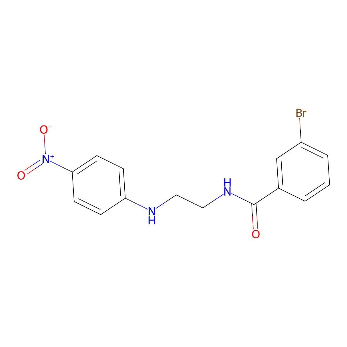3-Bromo-N-[2-(4-nitroanilino)ethyl]benzamide molecular structure, CAS 333398-34-8