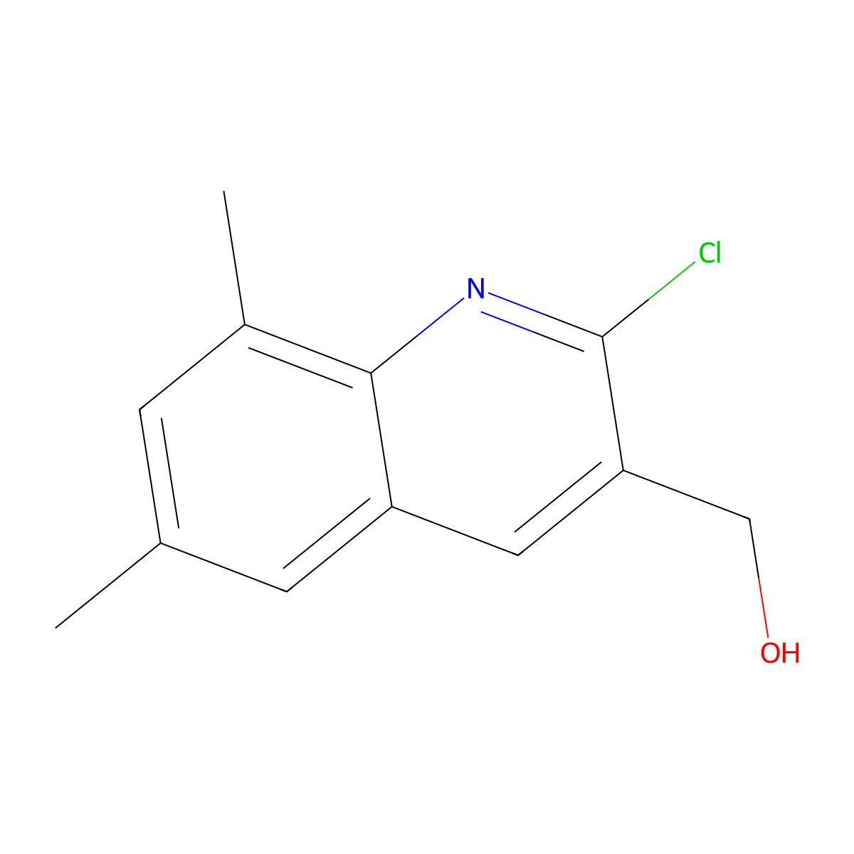2-Chloro-6,8-dimethylquinoline-3-methanol molecular structure, CAS 333408-42-7