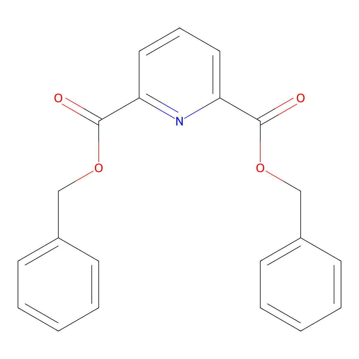 Dibenzylpyridine-2,6-dicarboxylate molecular structure, CAS 333413-18-6