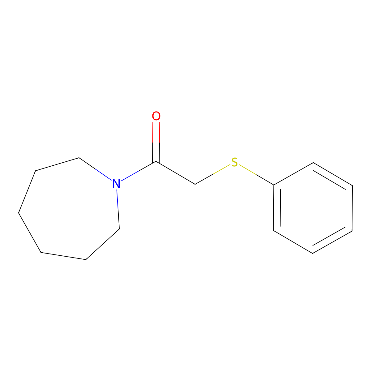 1-(Azepan-1-yl)-2-(phenylsulfanyl)ethanone molecular structure, CAS 333413-55-1