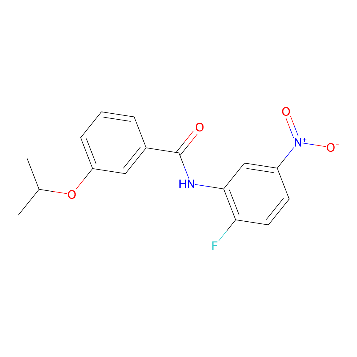 N-(2-fluoro-5-nitrophenyl)-3-propan-2-yloxybenzamide molecular structure, CAS 333414-80-5