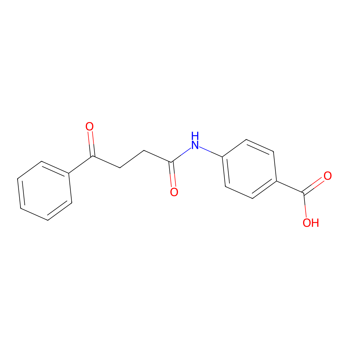 4-(4-Oxo-4-phenyl-butyrylamino)-benzoic acid molecular structure, CAS 333415-72-8