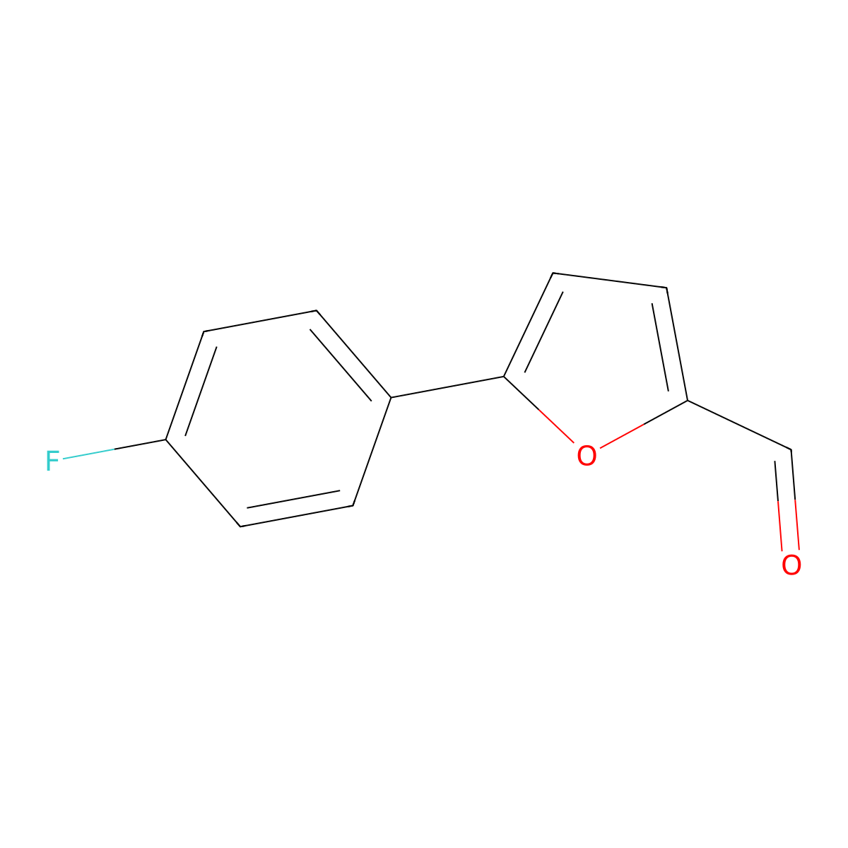 5-(4-Fluoro-phenyl)-furan-2-carbaldehyde molecular structure, CAS 33342-17-5