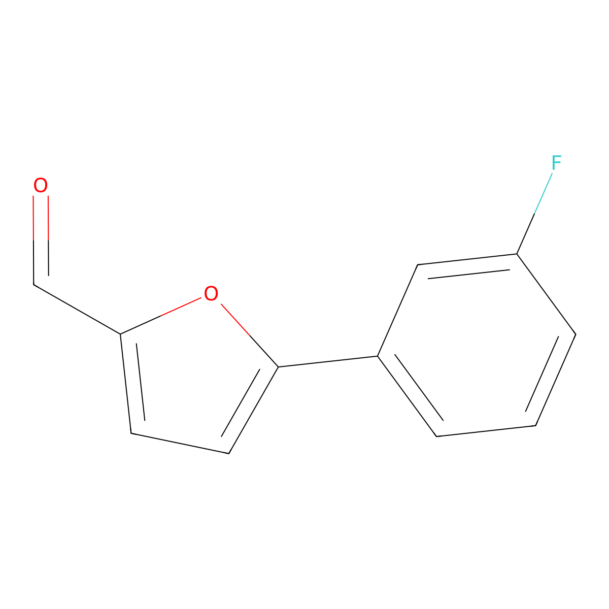 5-(3-Fluorophenyl)furan-2-carbaldehyde molecular structure, CAS 33342-18-6