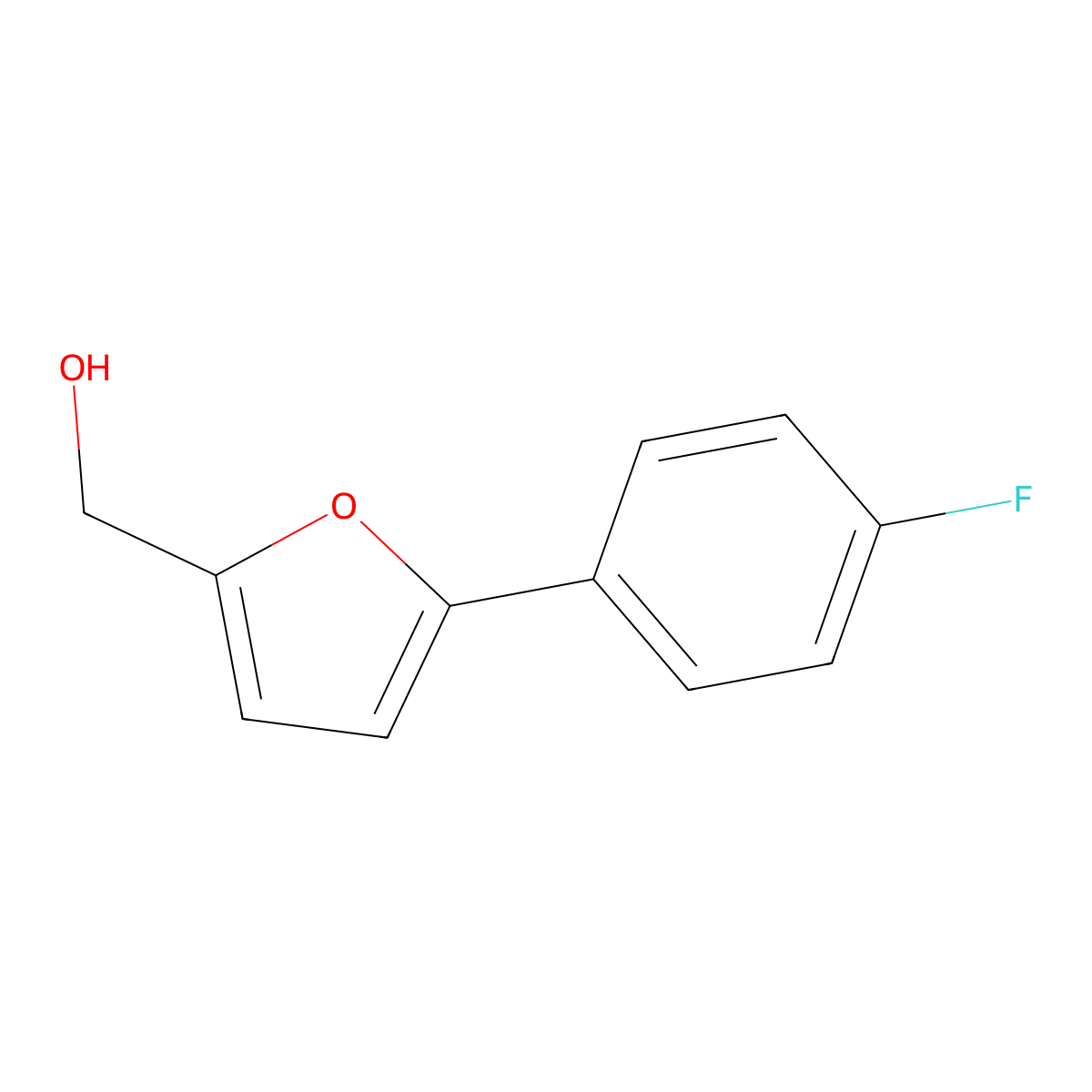 [5-(4-Fluorophenyl)furan-2-yl]methanol molecular structure, CAS 33342-26-6