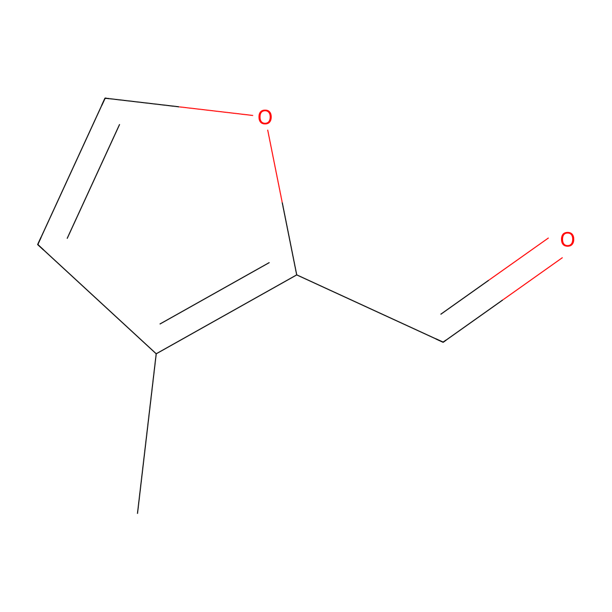 3-Methyl-2-furaldehyde molecular structure, CAS 33342-48-2
