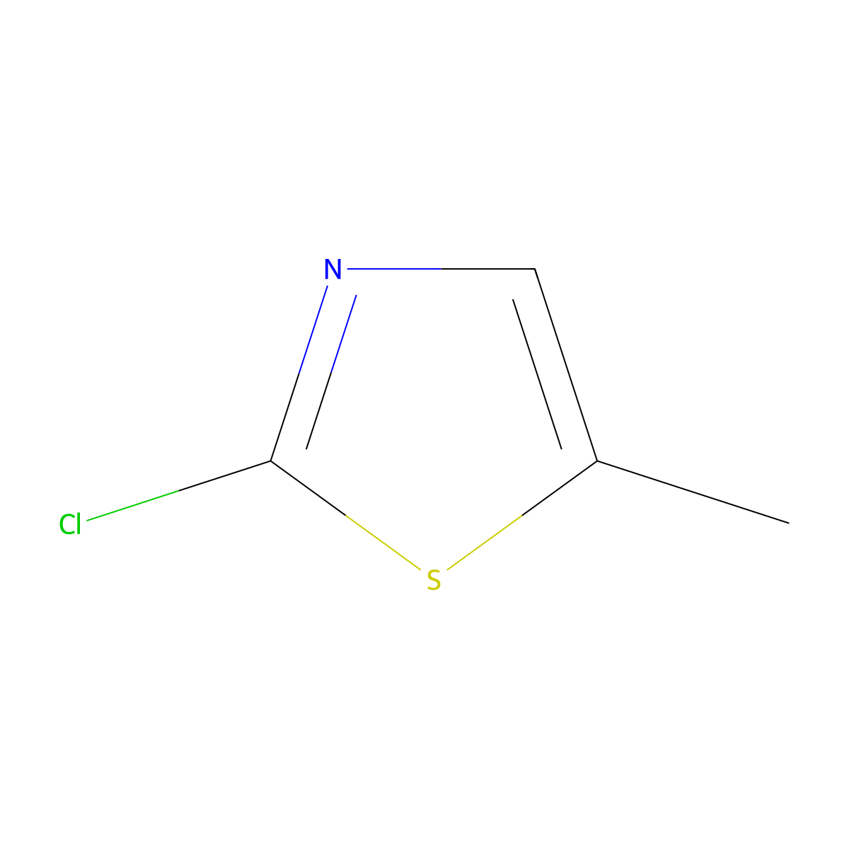 2-Chloro-5-methyl-1,3-thiazole molecular structure, CAS 33342-65-3