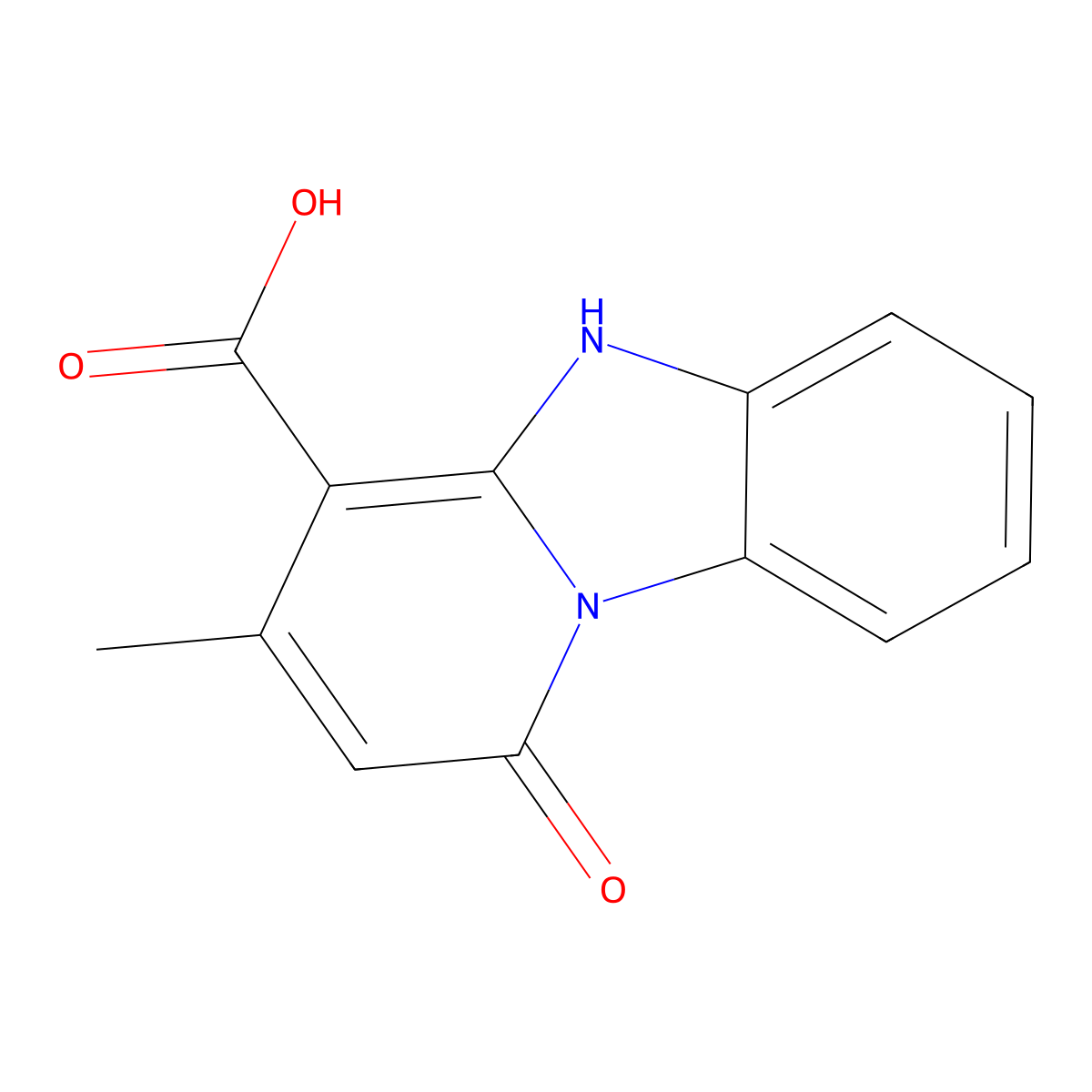 1-Hydroxy-3-methyl-benzo[4,5]imidazo[1,2-a]-pyridine-4-carboxylic acid molecular structure, CAS 333431-97-3