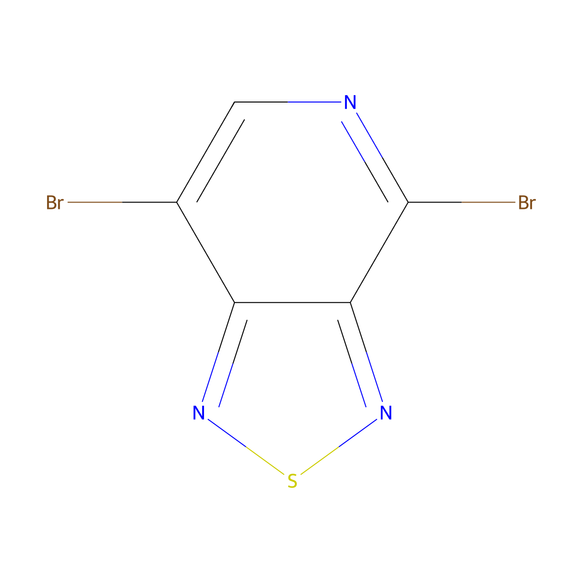 4,7-Dibromo[1,2,5]thiadiazolo[3,4-c]pyridine molecular structure, CAS 333432-27-2