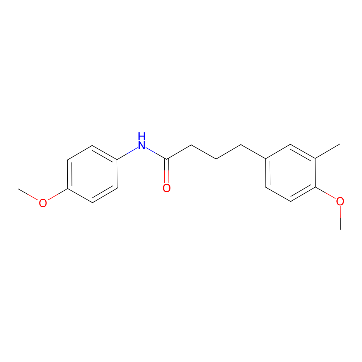 4-(4-methoxy-3-methylphenyl)-N-(4-methoxyphenyl)butanamide molecular structure, CAS 333435-15-7