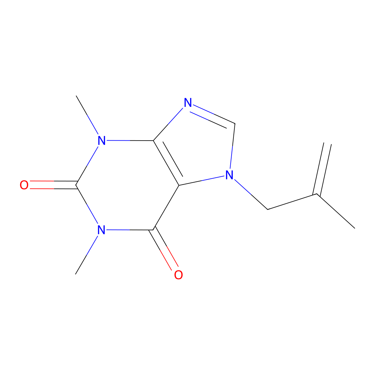 1,3-dimethyl-7-(2-methylprop-2-en-1-yl)-2,3,6,7-tetrahydro-1H-purine-2,6-dione molecular structure, CAS 333435-92-0