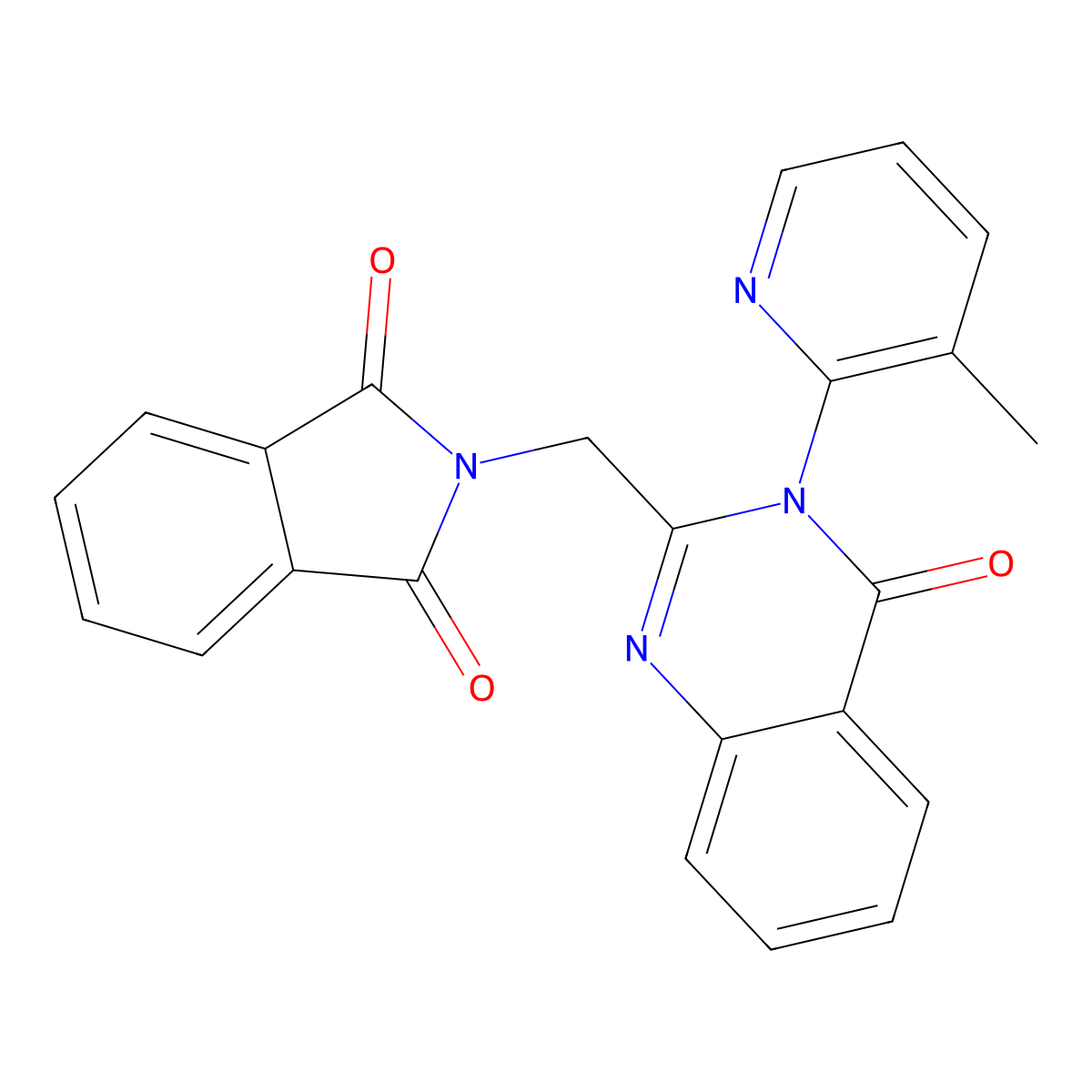 2-[[3-(3-Methylpyridin-2-yl)-4-oxoquinazolin-2-yl]methyl]isoindole-1,3-dione molecular structure, CAS 333437-63-1