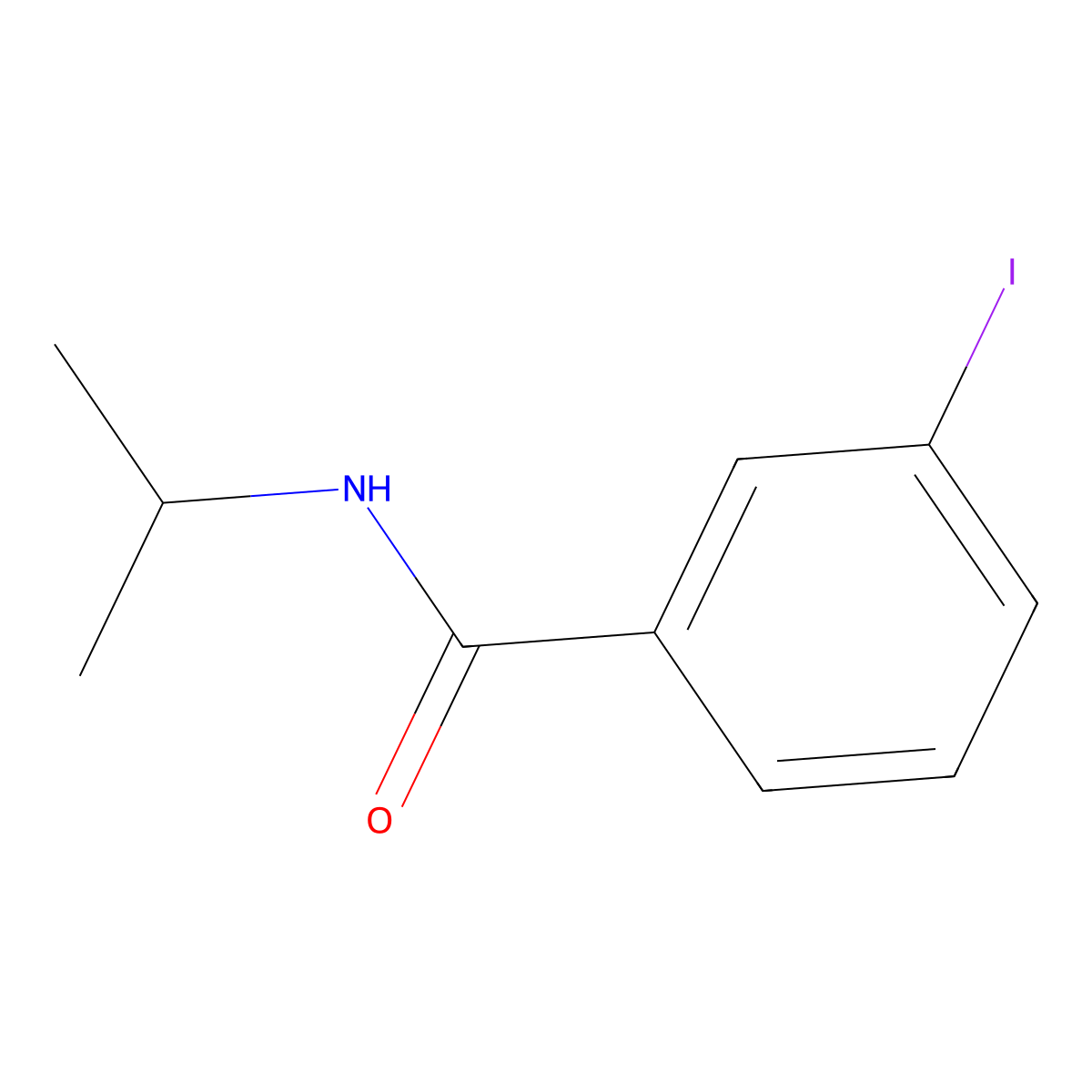 3-iodo-N-isopropylbenzamide molecular structure, CAS 333441-67-1