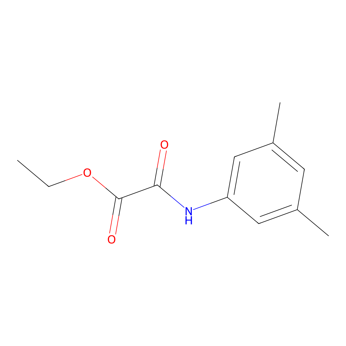 Ethyl [(3,5-dimethylphenyl)amino](oxo)acetate molecular structure, CAS 333441-77-3