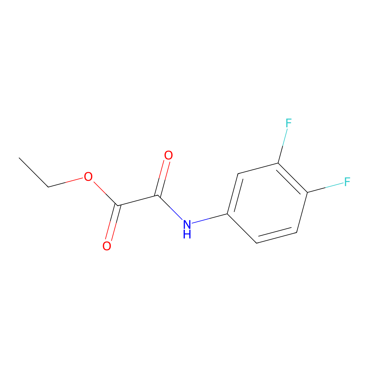 Ethyl [(3,4-difluorophenyl)amino](oxo)acetate molecular structure, CAS 333441-81-9