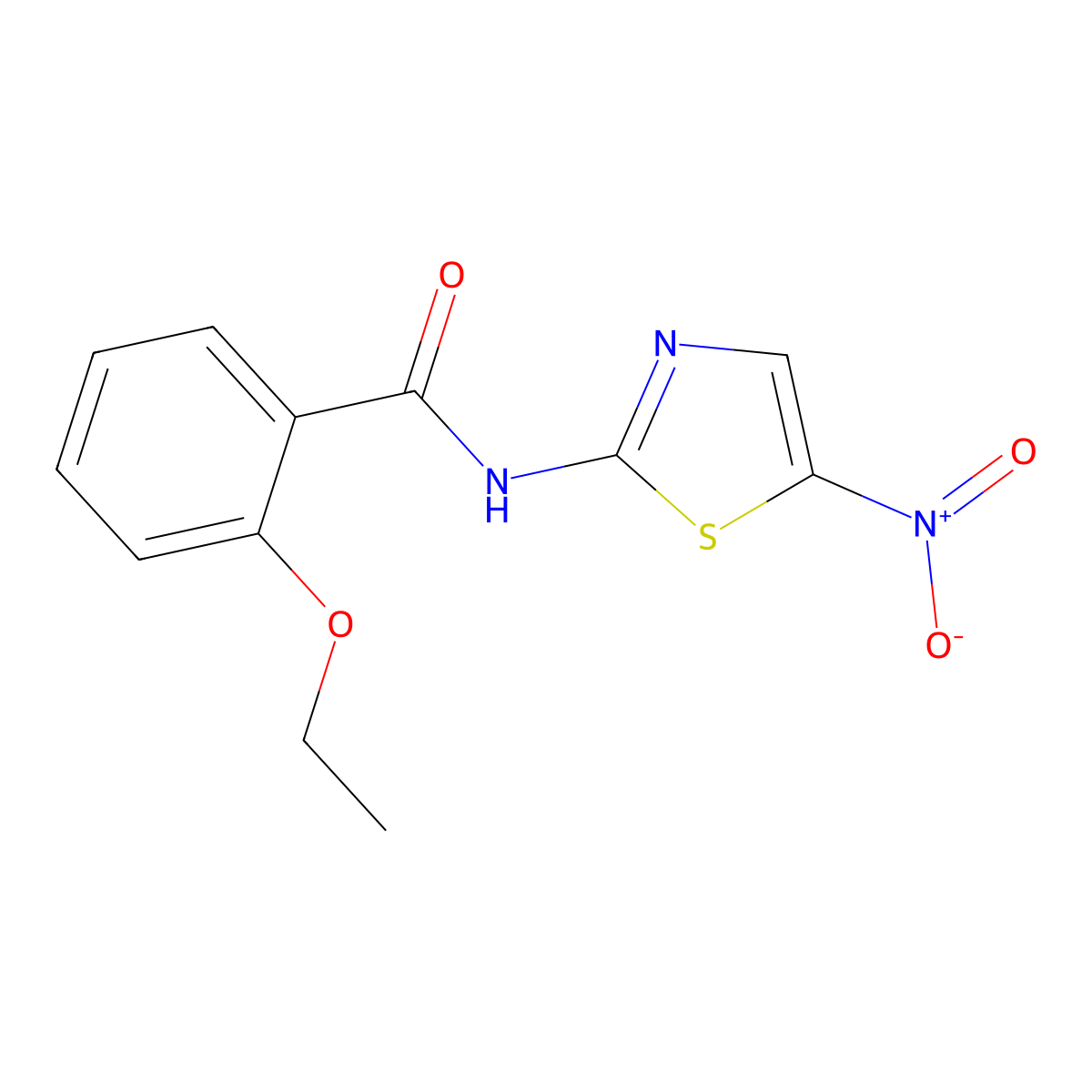 2-ethoxy-N-(5-nitro-1,3-thiazol-2-yl)benzamide molecular structure, CAS 333442-05-0