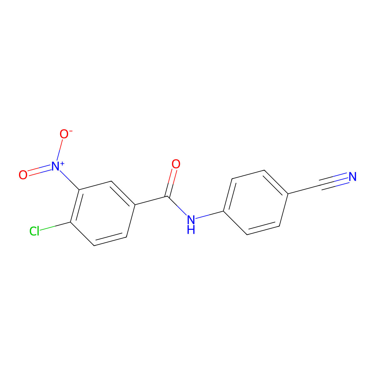 4-chloro-N-(4-cyanophenyl)-3-nitrobenzamide molecular structure, CAS 333442-23-2
