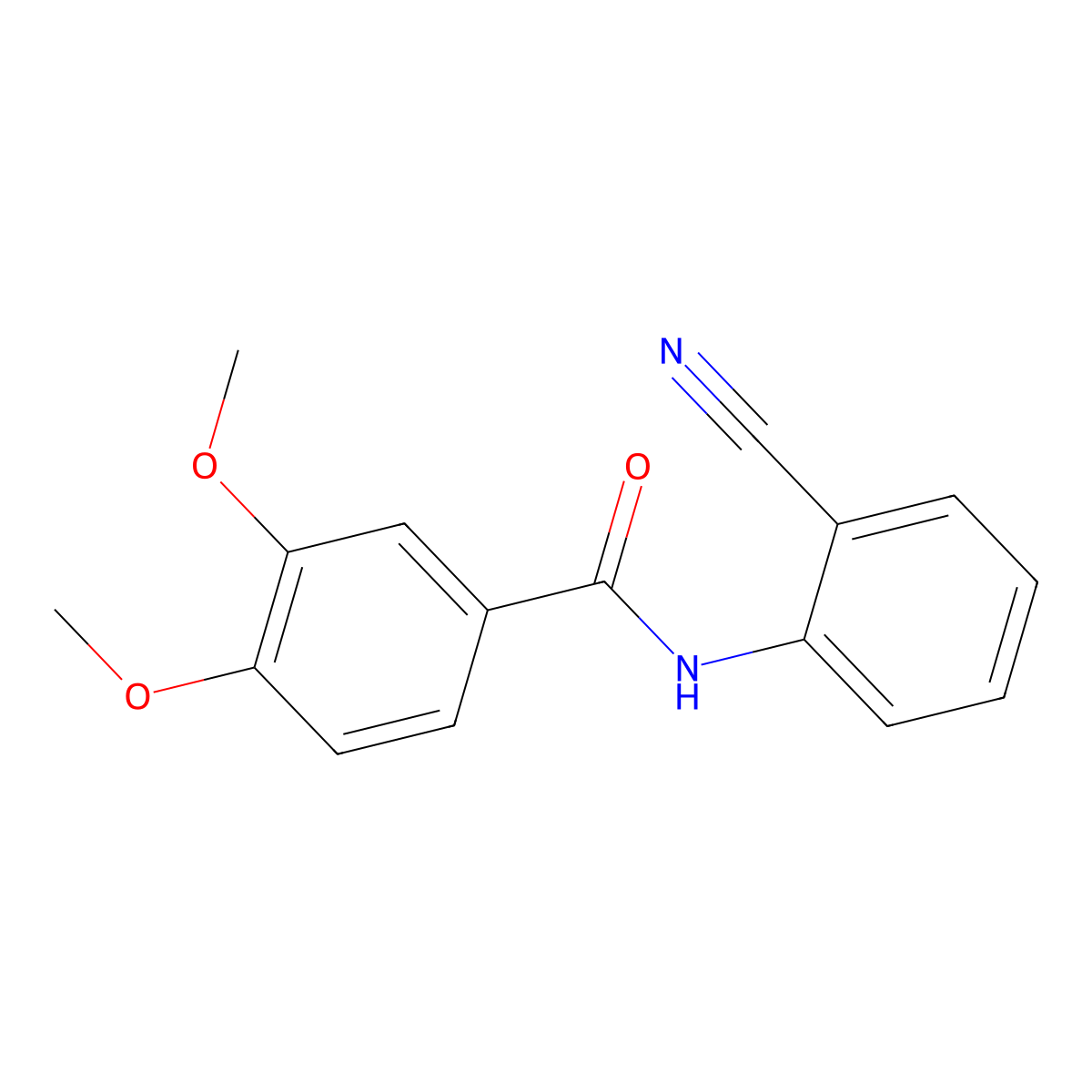N-(2-Cyanophenyl)-3,4-dimethoxybenzamide molecular structure, CAS 333442-29-8