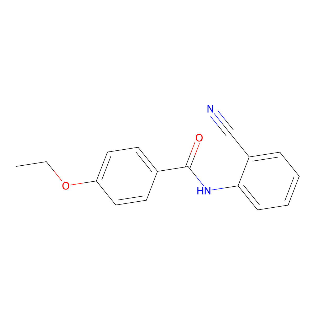 N-(2-cyanophenyl)-4-ethoxybenzamide molecular structure, CAS 333442-31-2