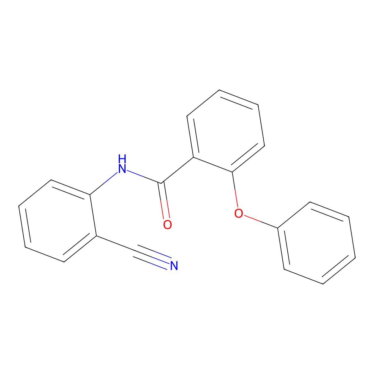 N-(2-cyanophenyl)-2-phenoxybenzamide molecular structure, CAS 333442-32-3