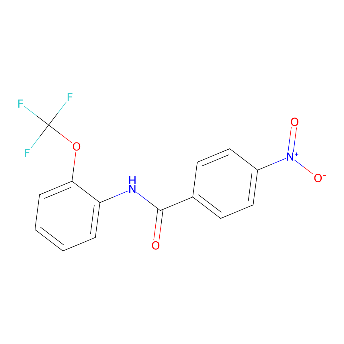 4-nitro-N-[2-(trifluoromethoxy)phenyl]benzamide molecular structure, CAS 333444-00-1