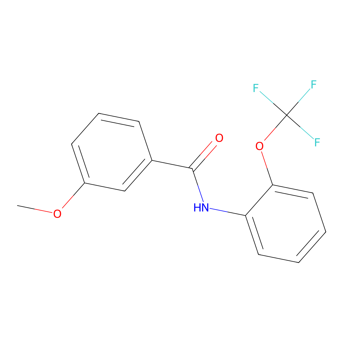 3-methoxy-N-[2-(trifluoromethoxy)phenyl]benzamide molecular structure, CAS 333444-01-2
