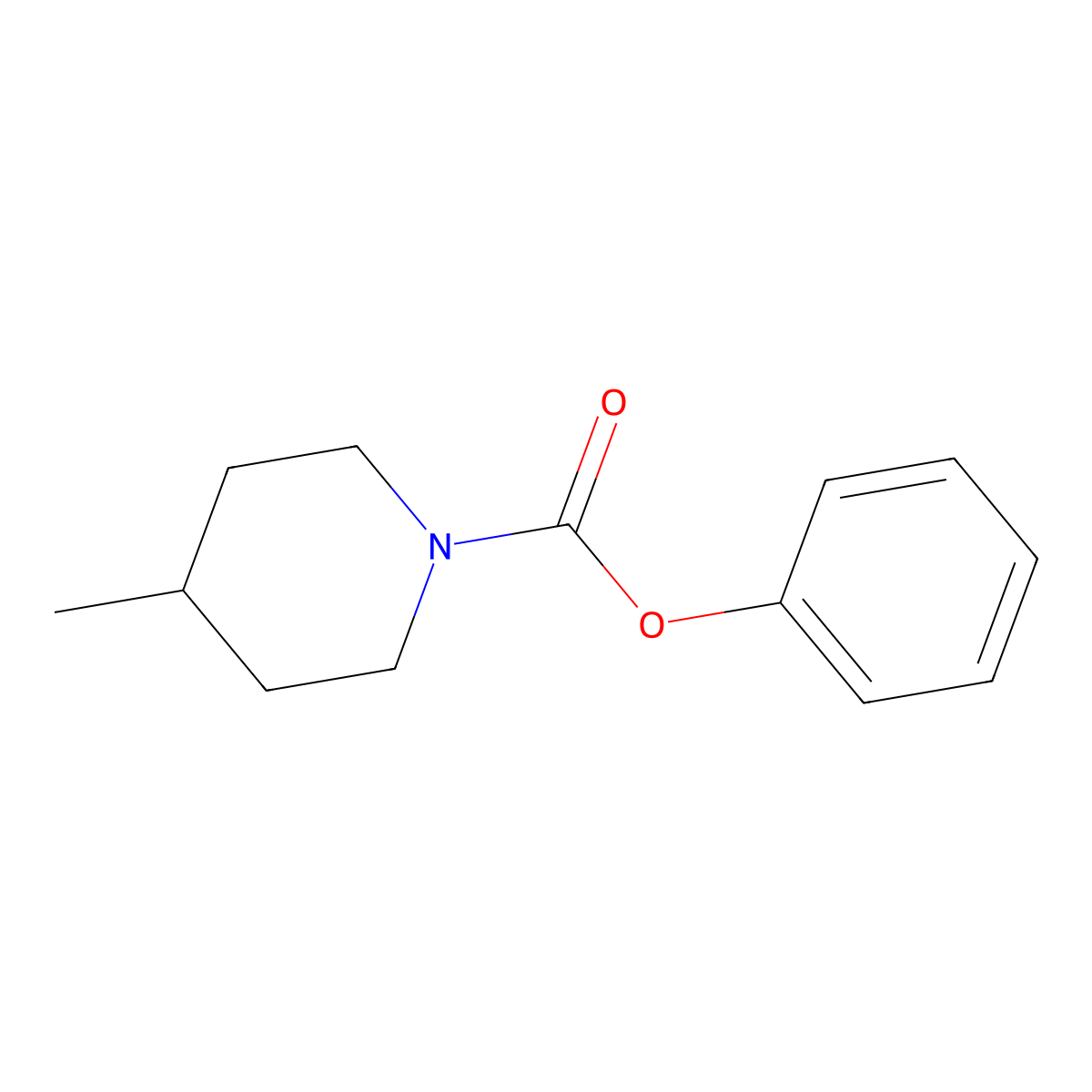 Phenyl 4-methylpiperidine-1-carboxylate molecular structure, CAS 333444-36-3