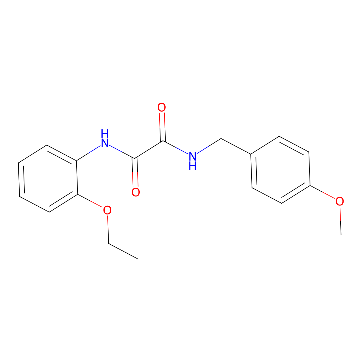 N-(2-ethoxyphenyl)-N'-(4-methoxybenzyl)ethanediamide molecular structure, CAS 333445-89-9