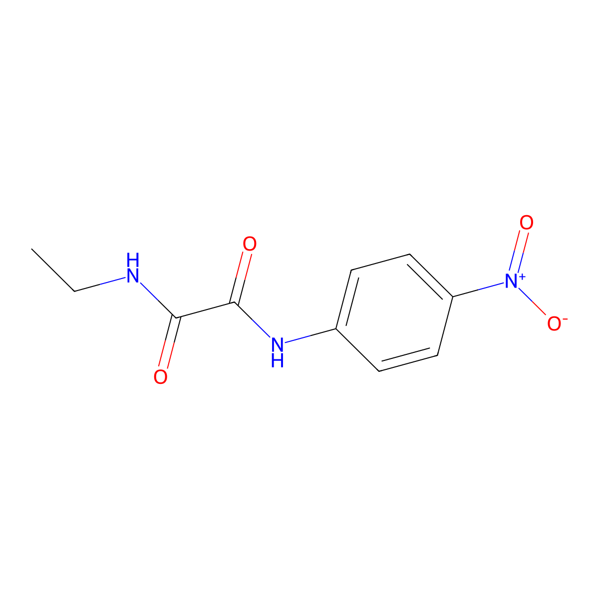 N-ethyl-N'-(4-nitrophenyl)ethanediamide molecular structure, CAS 333445-92-4