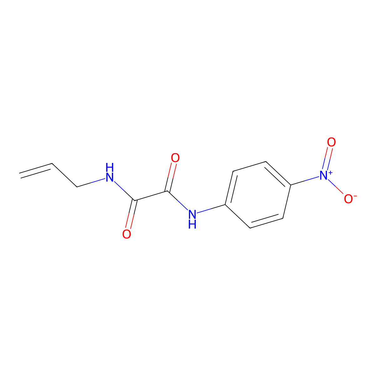 N-(4-nitrophenyl)-N'-(prop-2-en-1-yl)ethanediamide molecular structure, CAS 333445-93-5