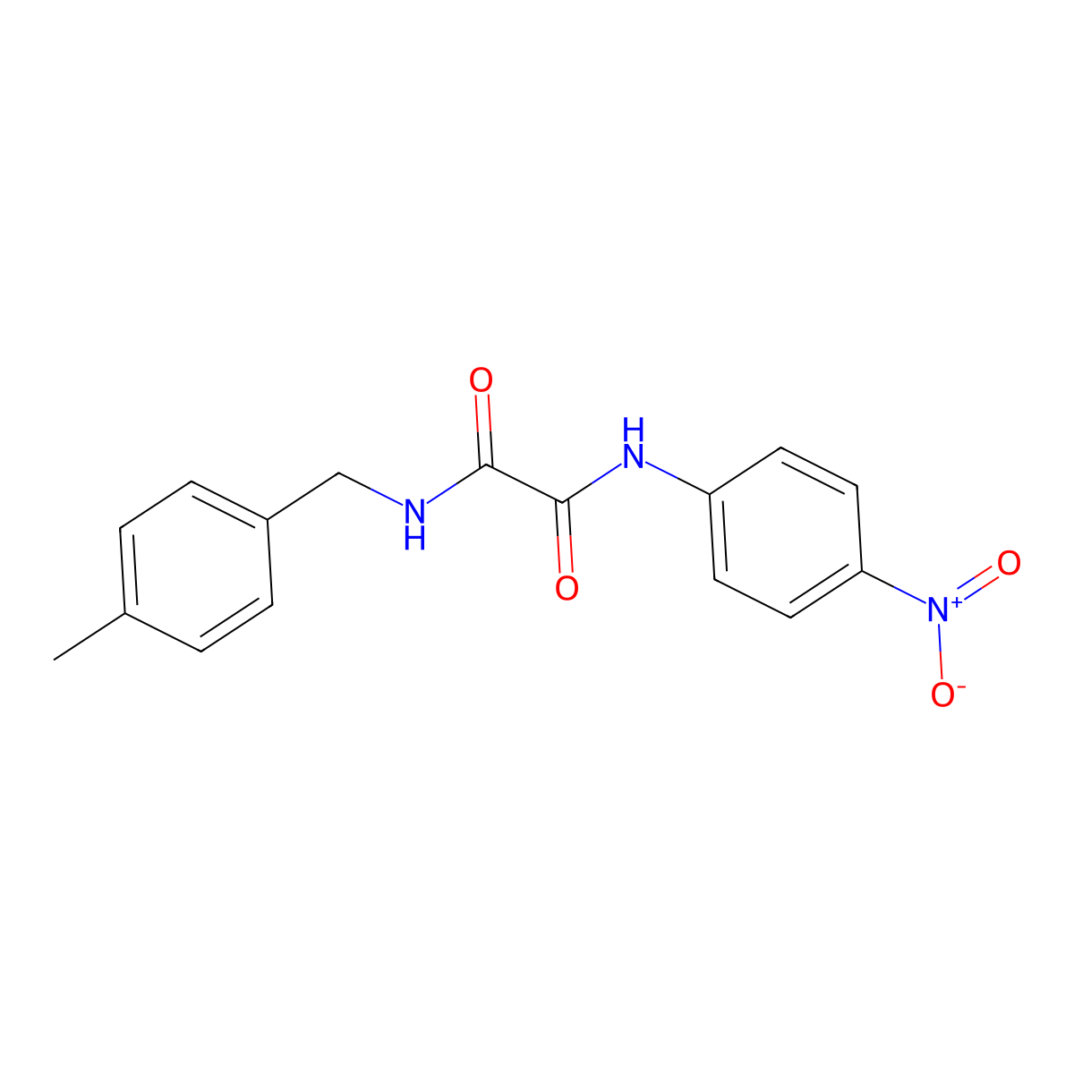 N-(4-methylbenzyl)-N'-(4-nitrophenyl)ethanediamide molecular structure, CAS 333445-94-6
