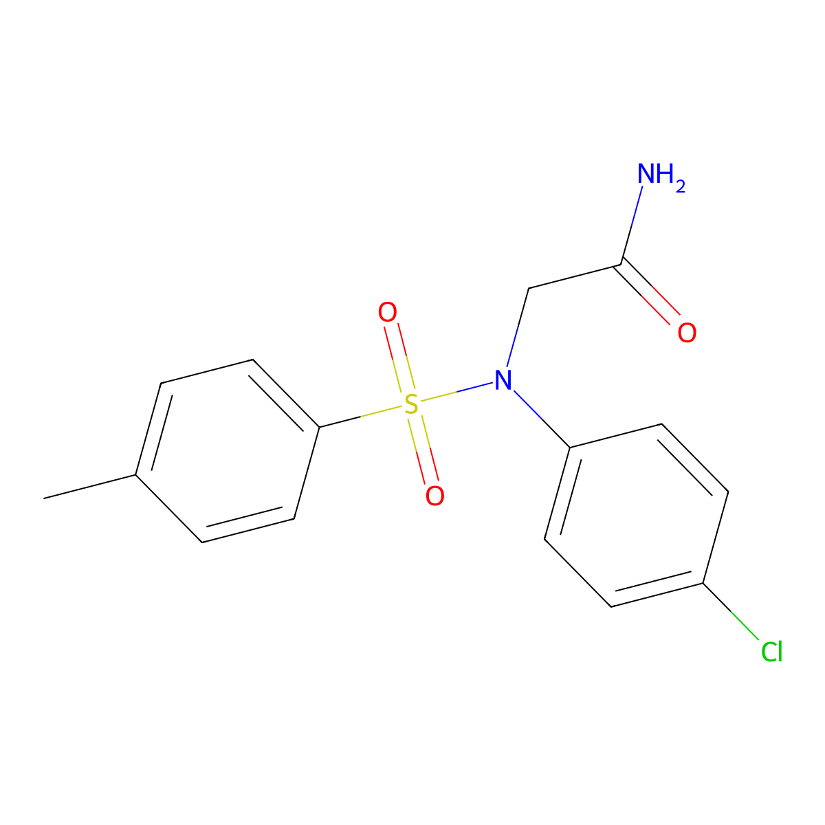 2-(4-chloro-N-(4-methylphenyl)sulfonylanilino)acetamide molecular structure, CAS 333449-32-4