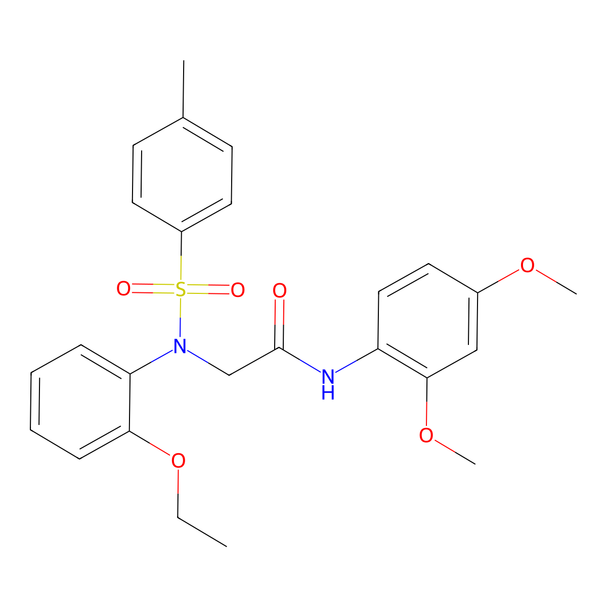 N-(2,4-dimethoxyphenyl)-2-(2-ethoxy-N-(4-methylphenyl)sulfonylanilino)acetamide molecular structure, CAS 333451-04-0