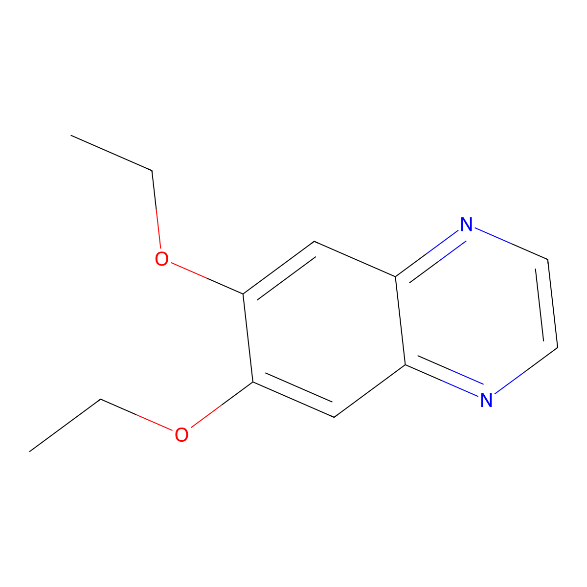 6,7-Diethoxyquinoxaline molecular structure, CAS 333452-26-9