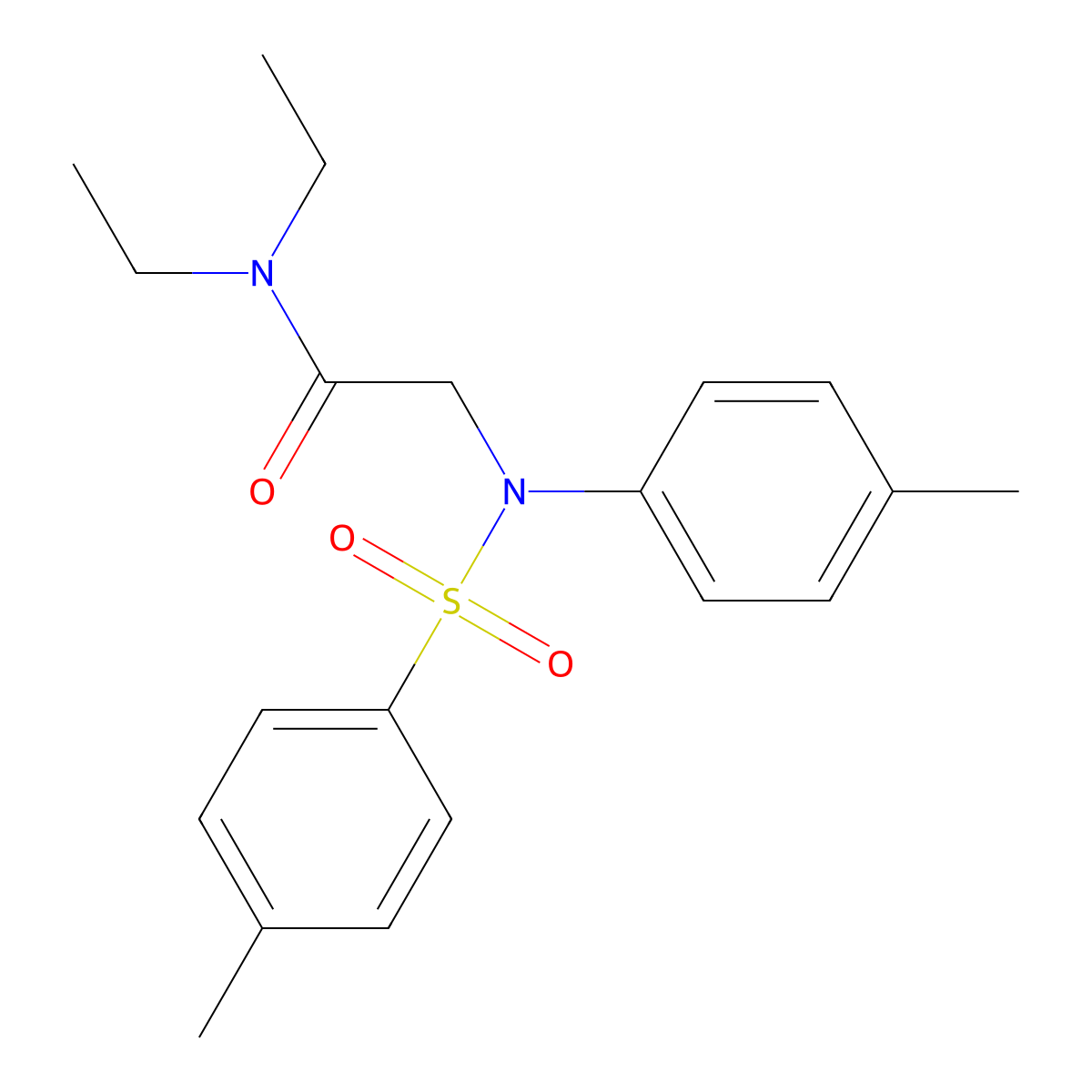 N,N-diethyl-2-(4-methyl-N-(4-methylphenyl)sulfonylanilino)acetamide molecular structure, CAS 333454-27-6