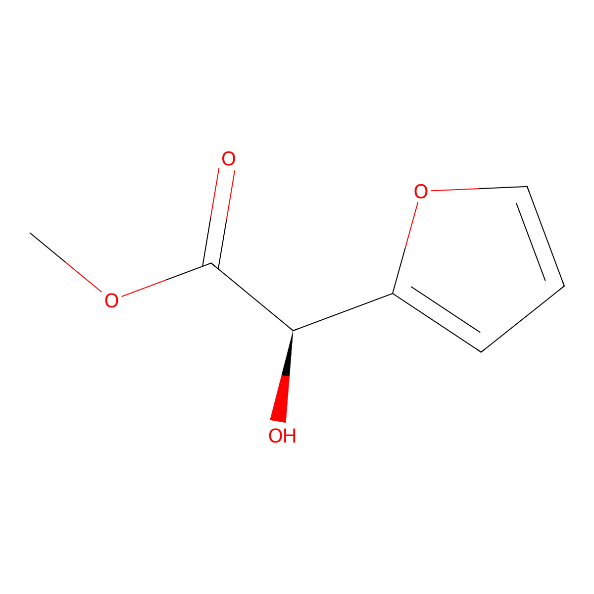 (Ar)-a-hydroxy-2-furanacetic acid methyl ester molecular structure, CAS 33346-67-7