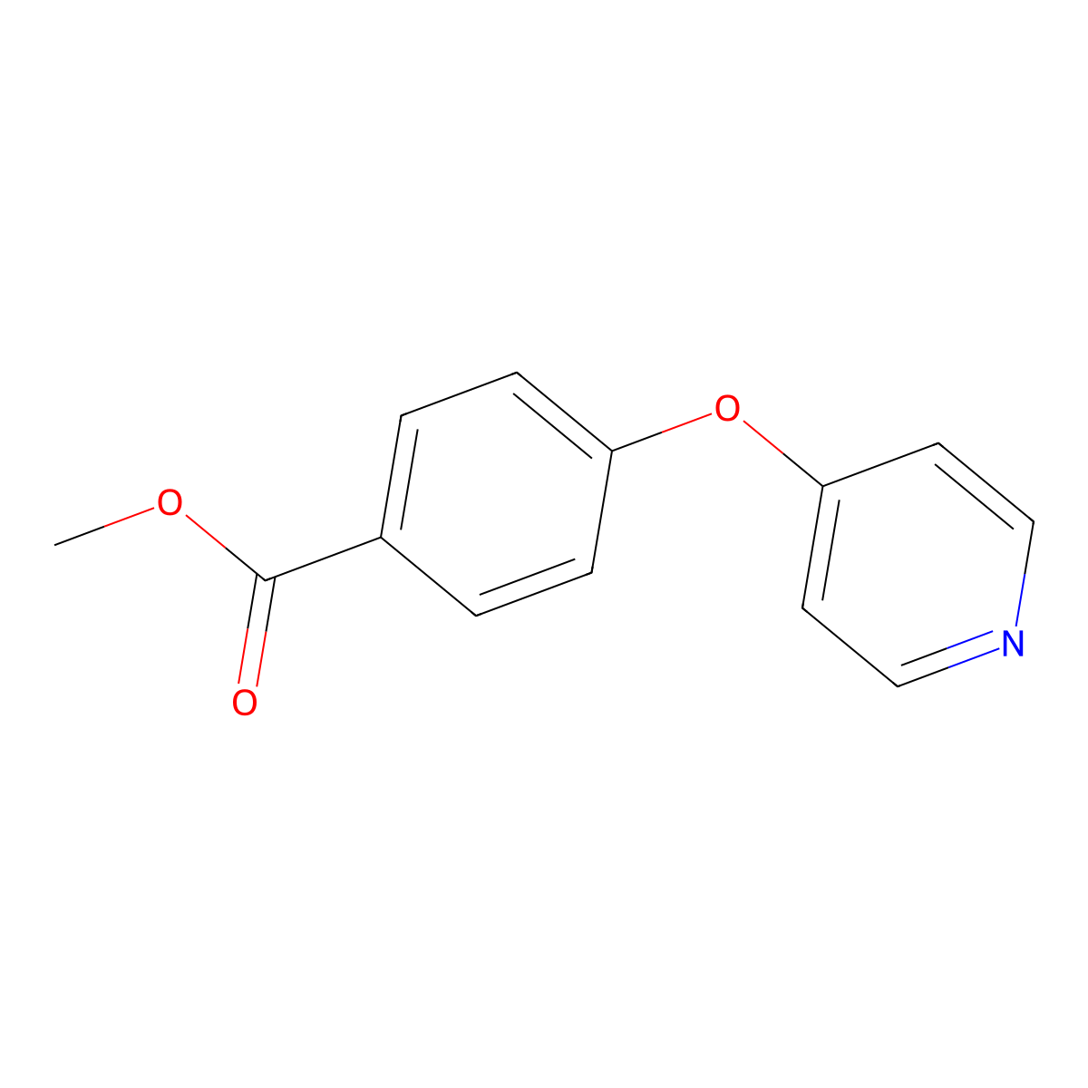 Methyl 4-(pyridin-4-yloxy)benzoate molecular structure, CAS 33349-55-2