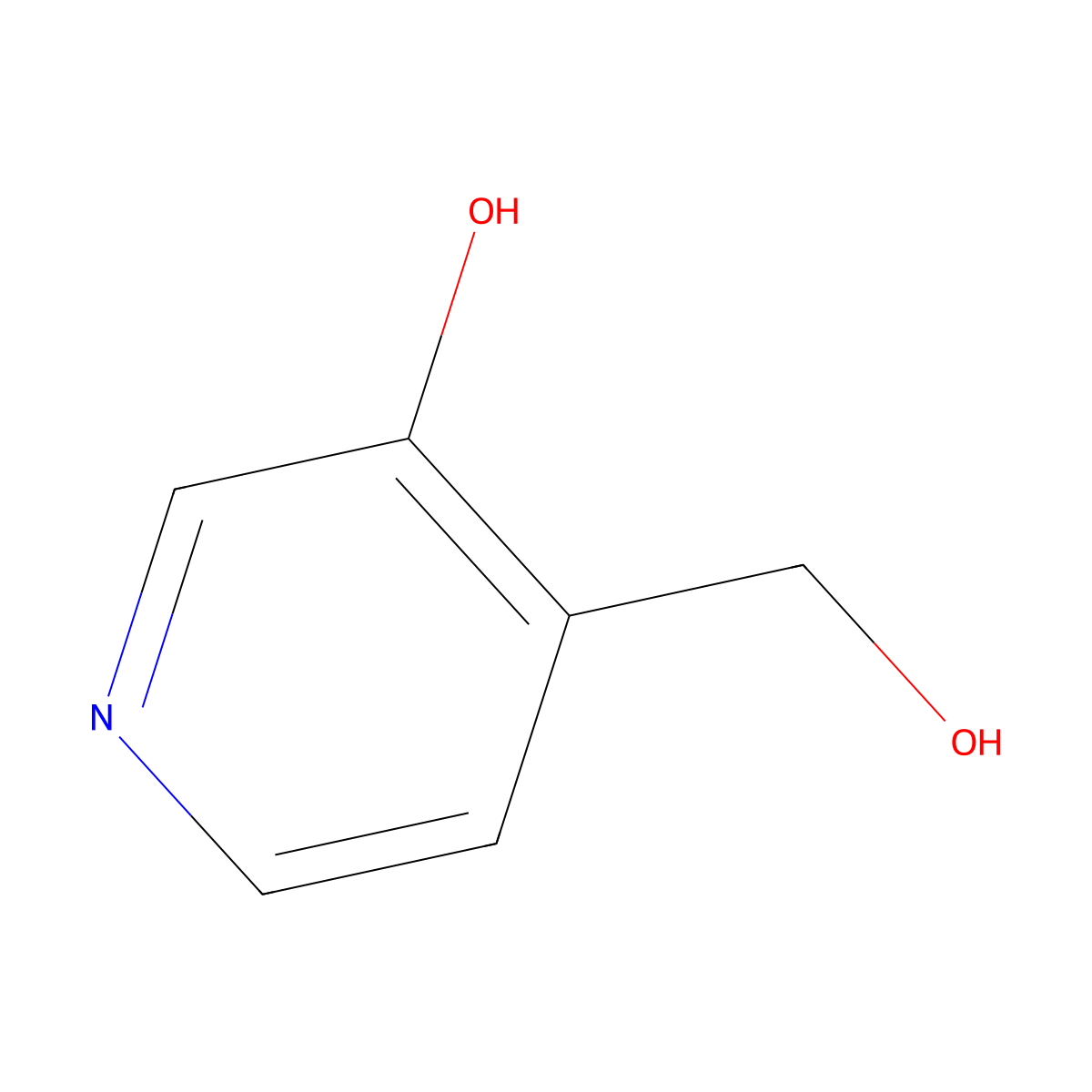 4-(Hydroxymethyl)pyridin-3-ol molecular structure, CAS 33349-67-6
