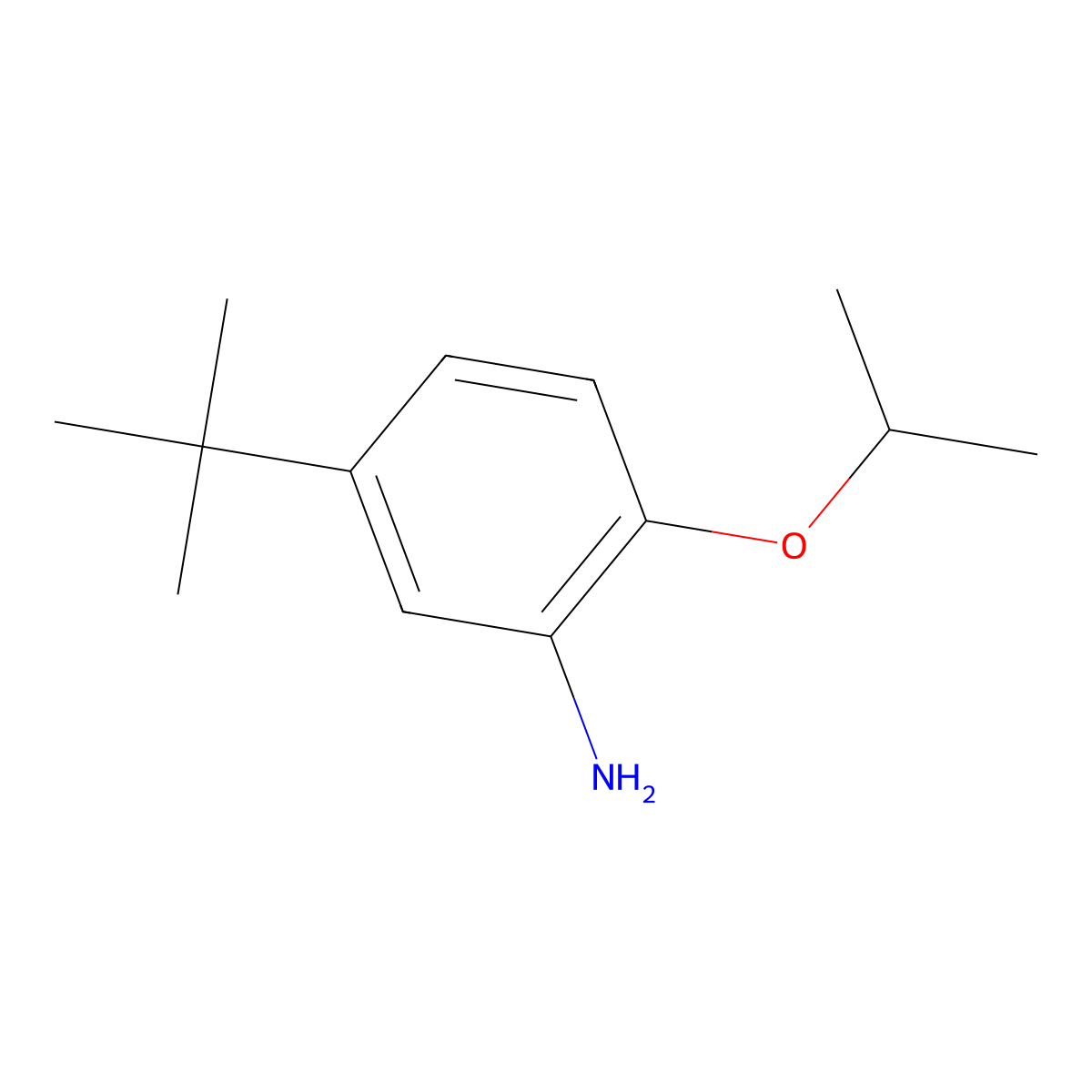 5-tert-Butyl-2-isopropoxy-phenylamine molecular structure, CAS 33353-64-9