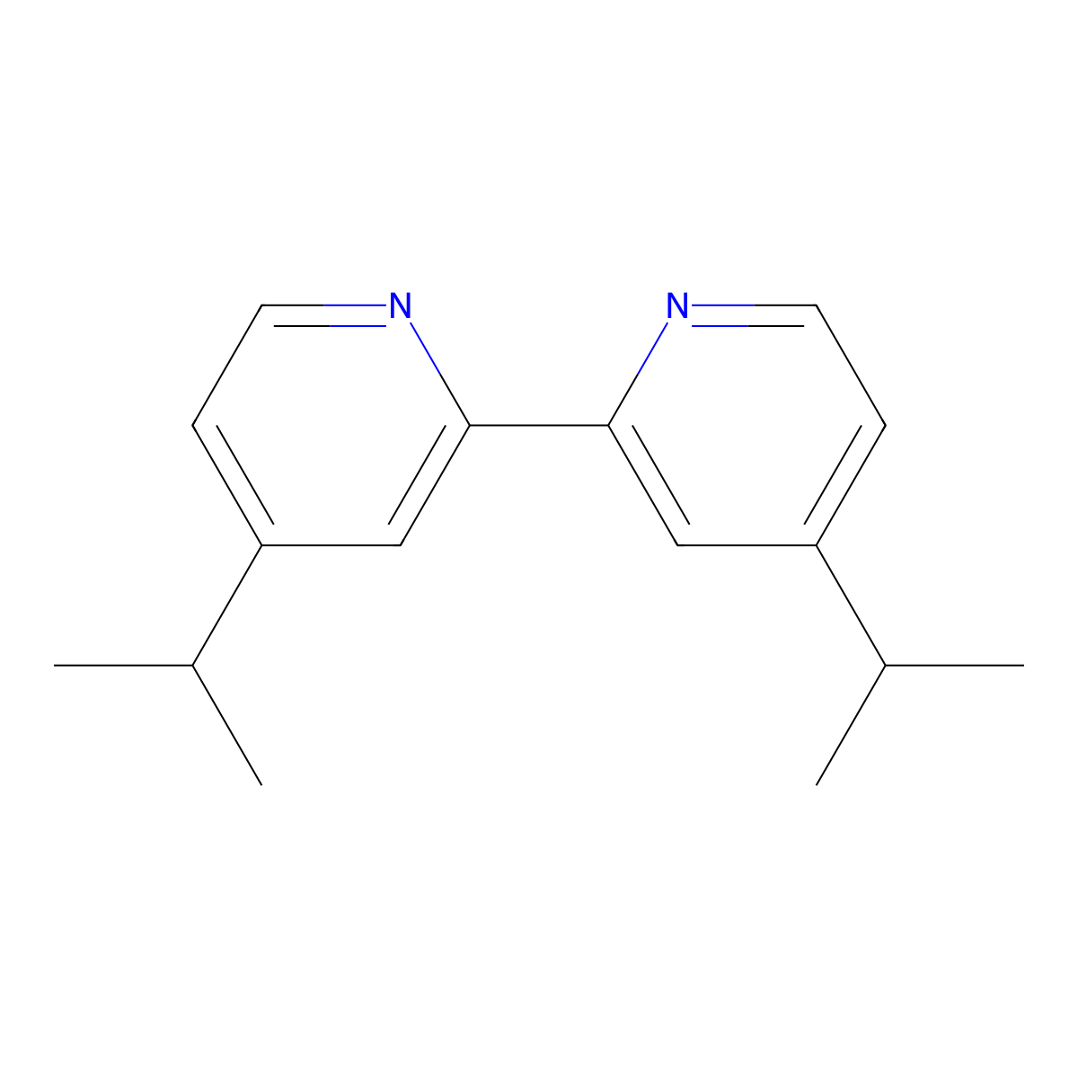 4,4'-Diisopropyl-2,2'-bipyridine molecular structure, CAS 33354-81-3
