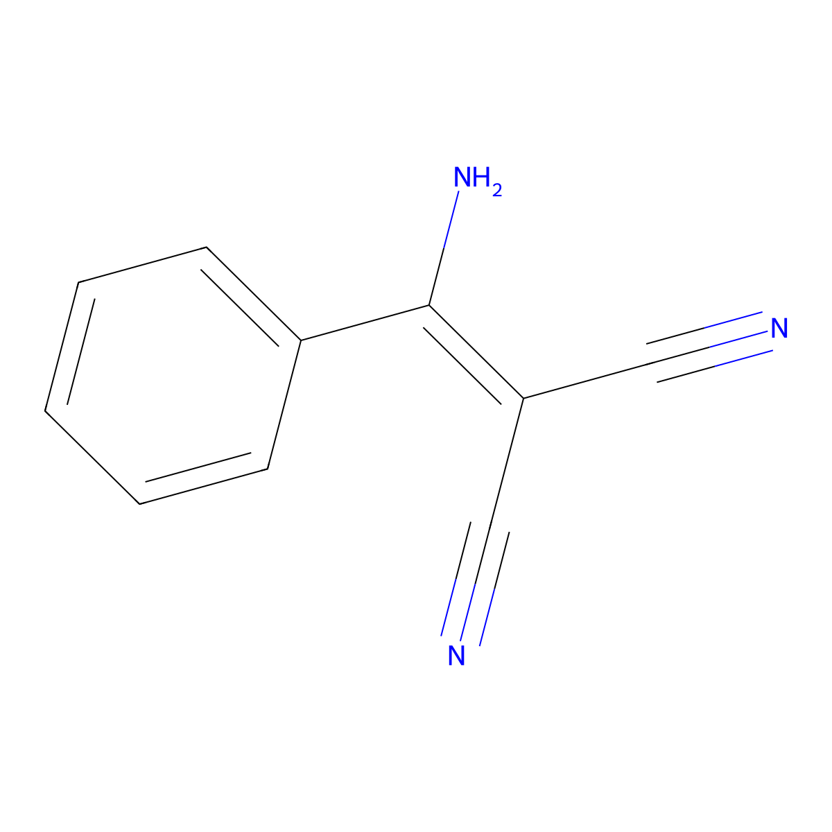 2-(Amino-phenyl-methylene)-malononitrile molecular structure, CAS 3336-65-0