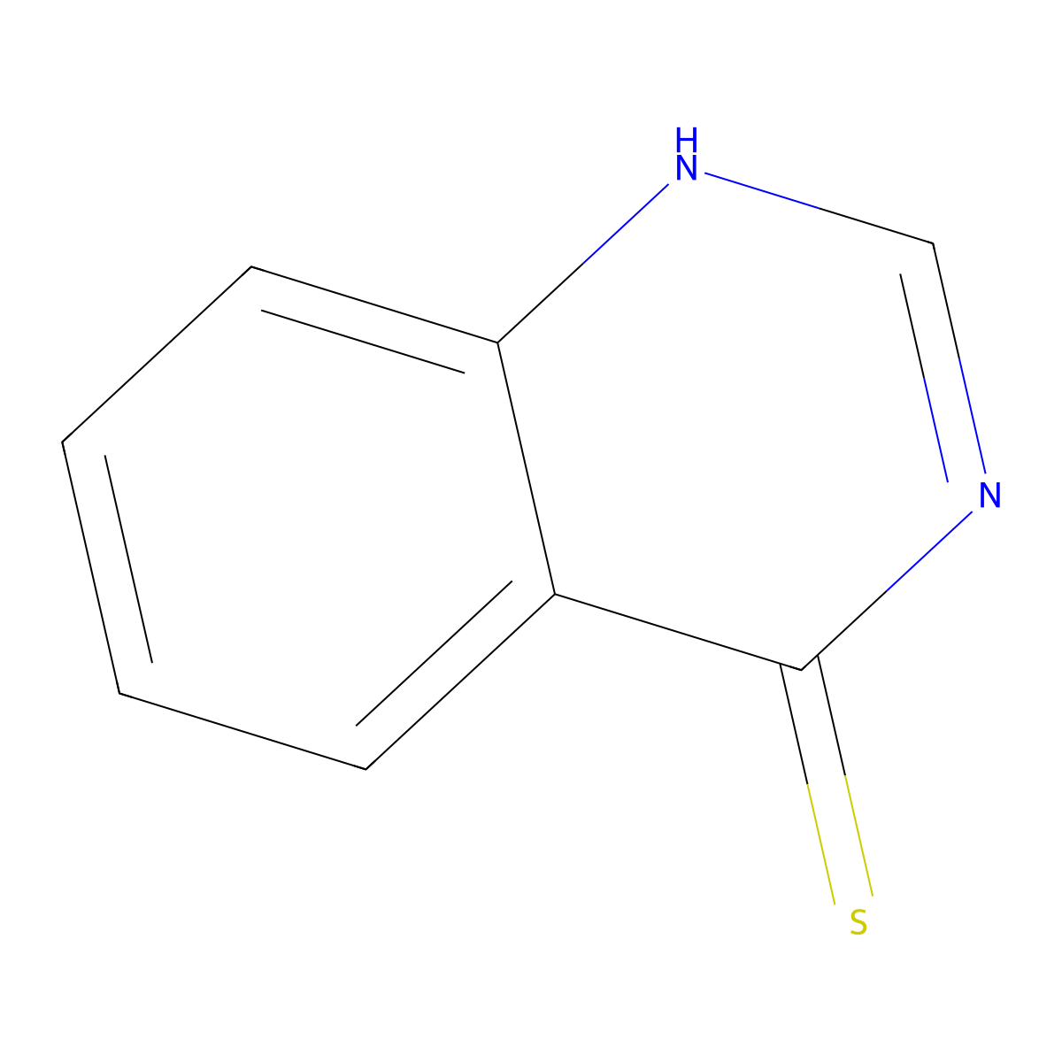 4-Quinazolinethiol molecular structure, CAS 3337-86-8