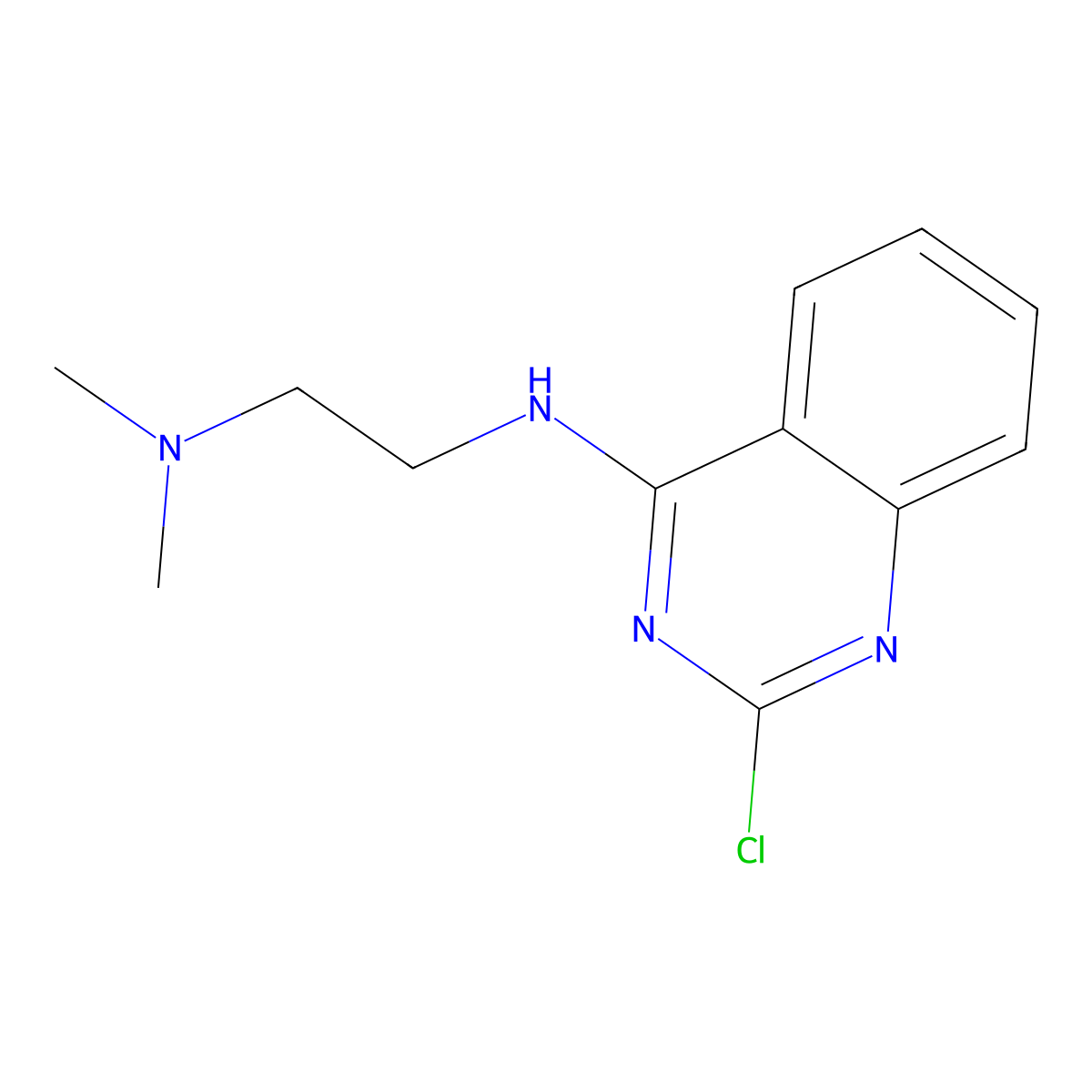 {2-[(2-Chloroquinazolin-4-yl)amino]ethyl}dimethylamine molecular structure, CAS 3337-92-6