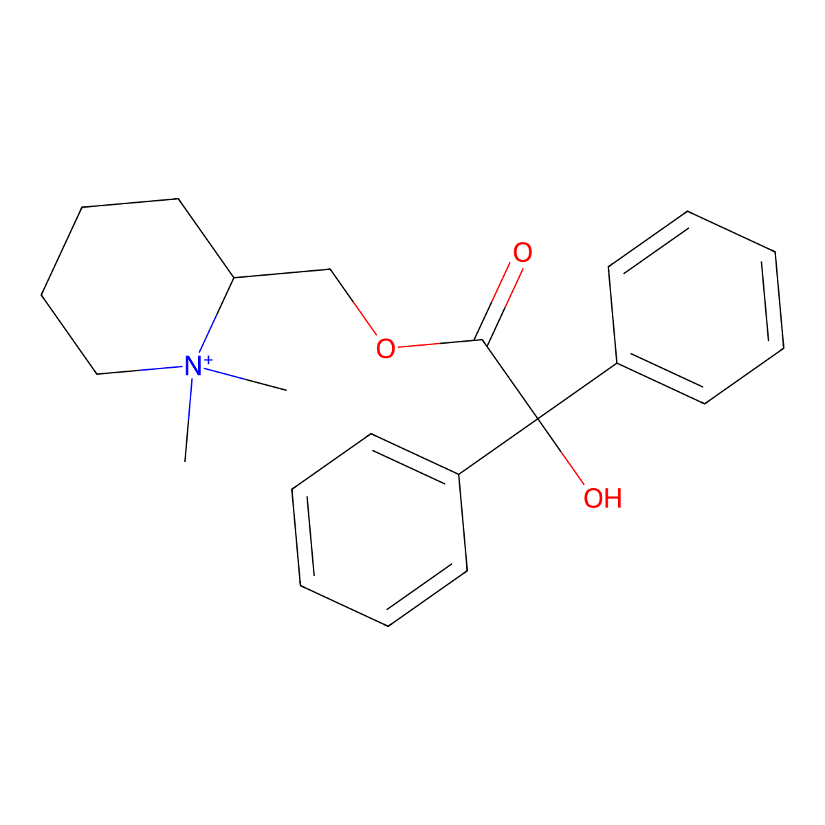 Bevonium molecular structure, CAS 33371-53-8