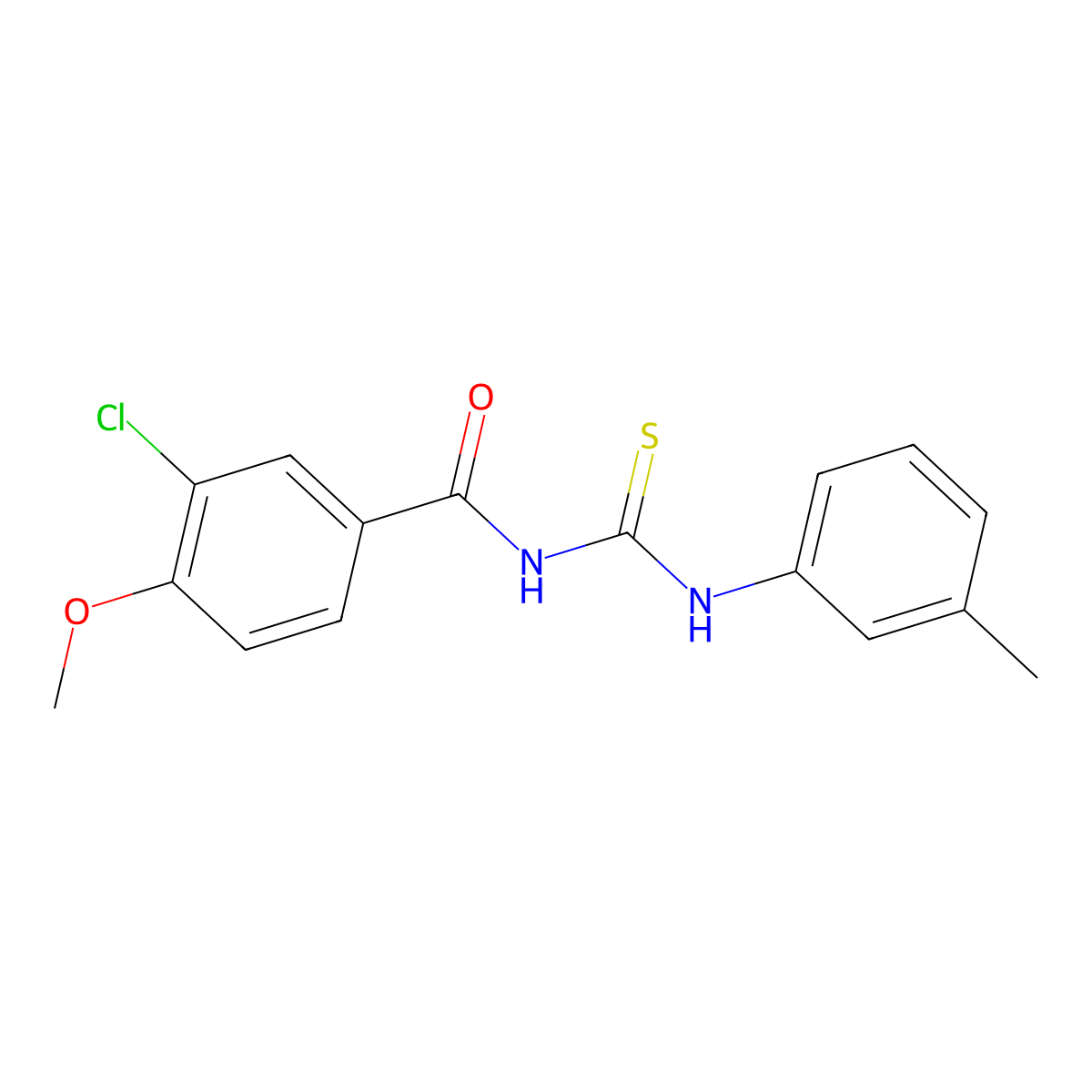 3-chloro-4-methoxy-N-[(3-methylphenyl)carbamothioyl]benzamide molecular structure, CAS 333738-77-5
