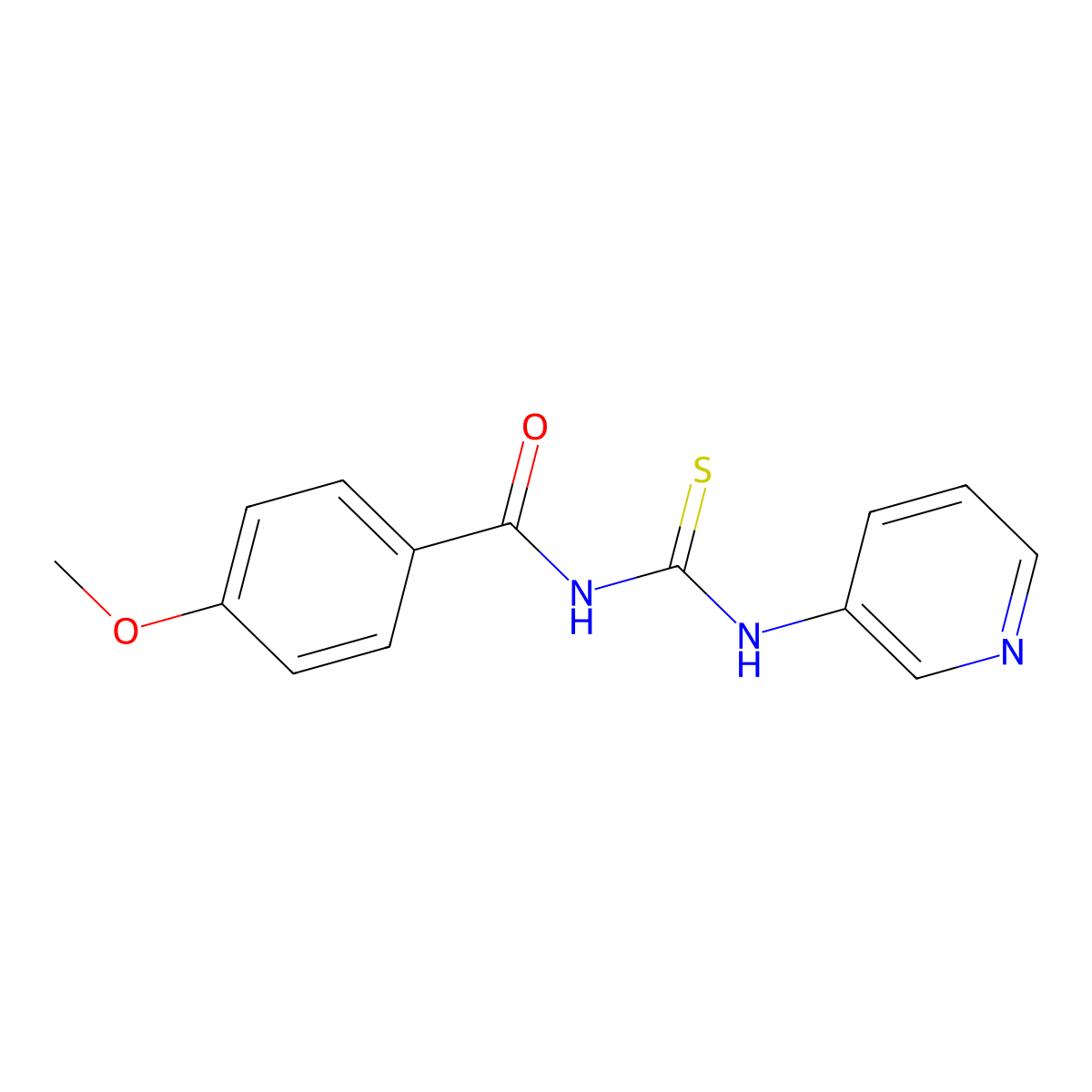4-methoxy-N-(pyridin-3-ylcarbamothioyl)benzamide molecular structure, CAS 333739-66-5