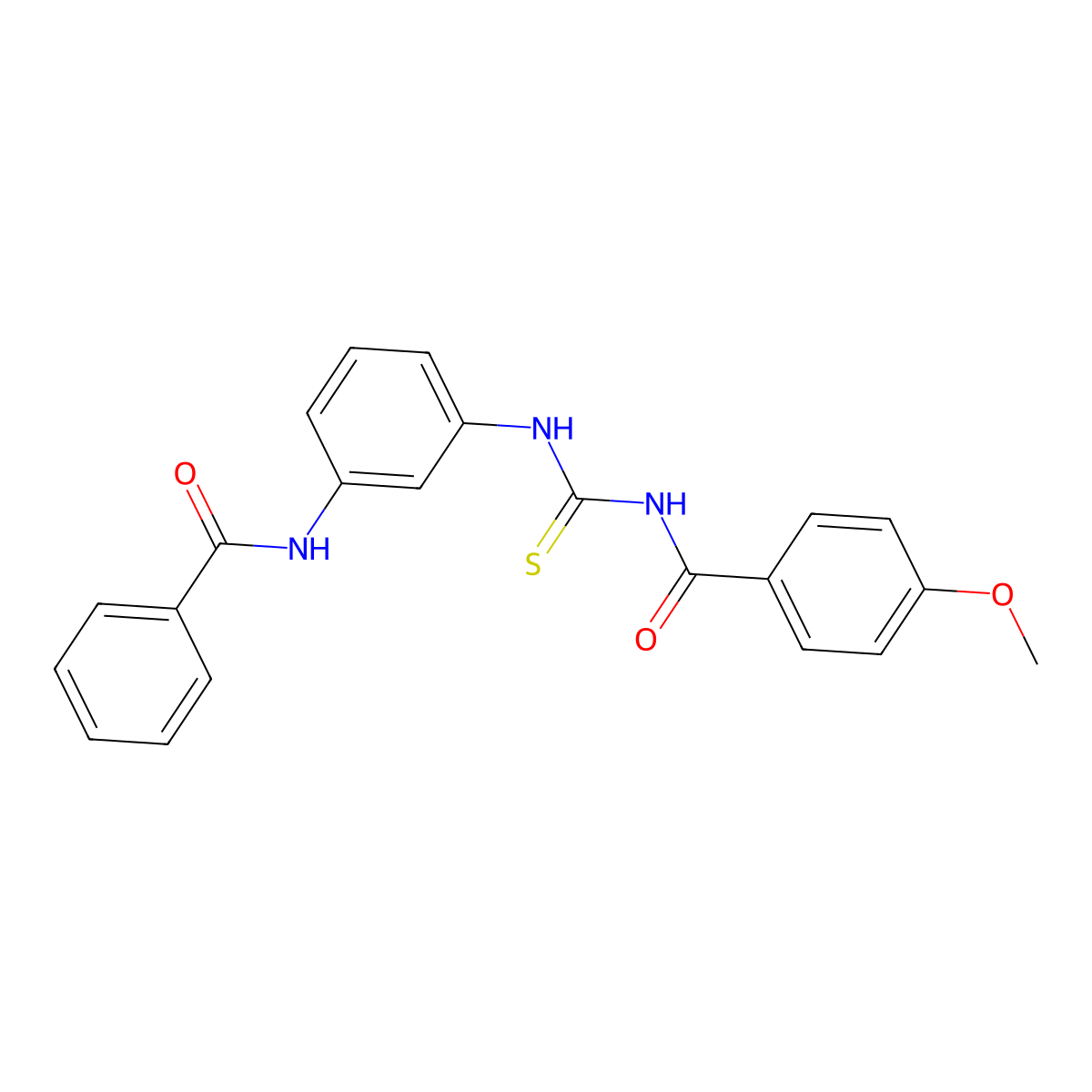 N-((3-Benzamidophenyl)carbamothioyl)-4-methoxybenzamide molecular structure, CAS 333739-88-1