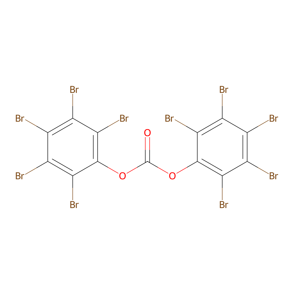 Phenol, 2,3,4,5,6-pentabromo-, 1,1'-carbonate molecular structure, CAS 33374-34-4