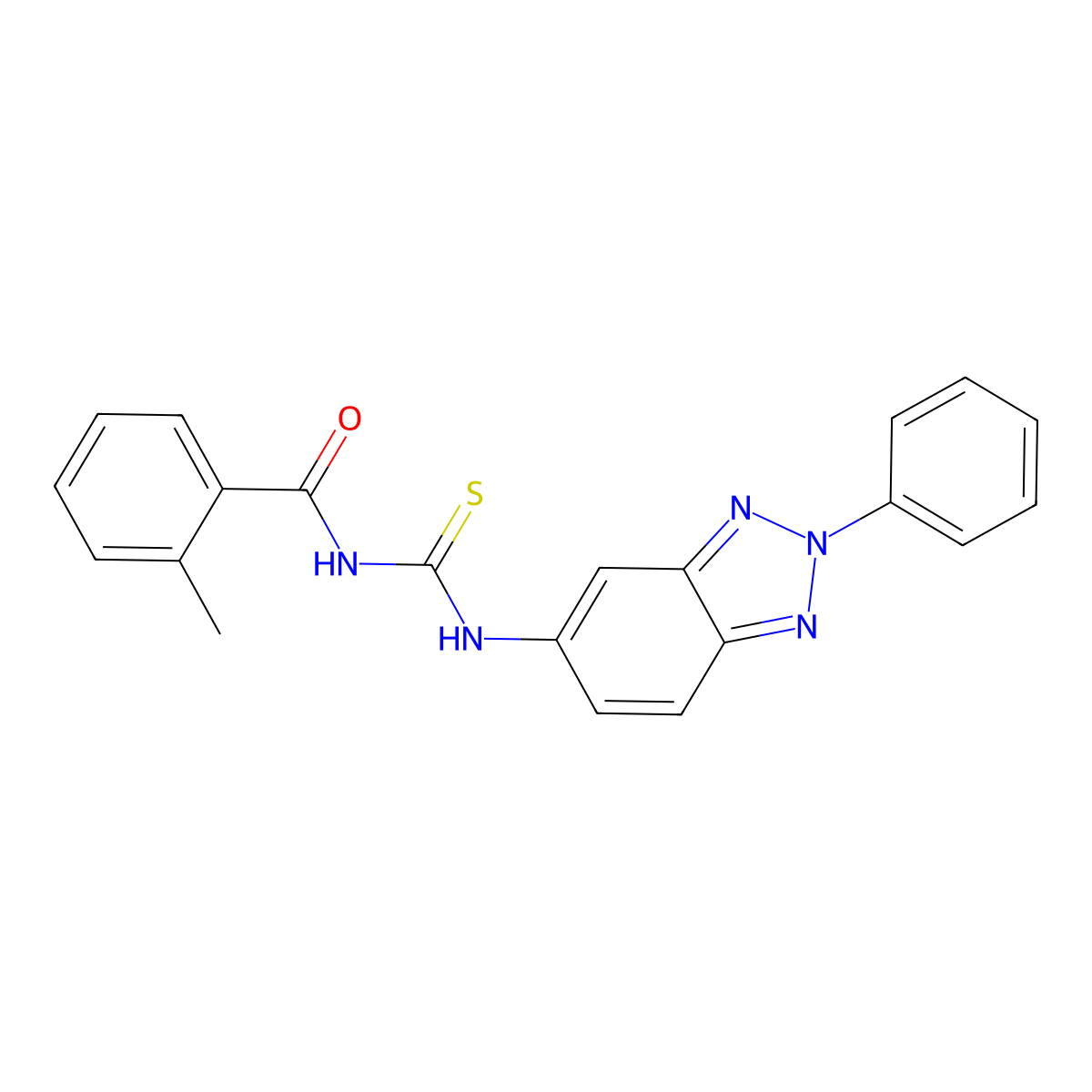 1-(2-Methyl-benzoyl)-3-(2-phenyl-2H-benzotriazol-5-yl)-thiourea molecular structure, CAS 333740-47-9